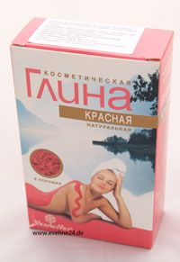 Глина косметическая Красная Tonerde Lehm kosmetisch Rot стимулирует обменные процессы
