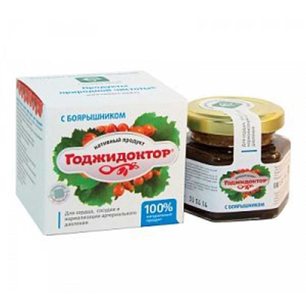 Годжидоктор Нативный экстракт плодов годжи с боярышником для сердечно-сосудистой системы сашера-мед