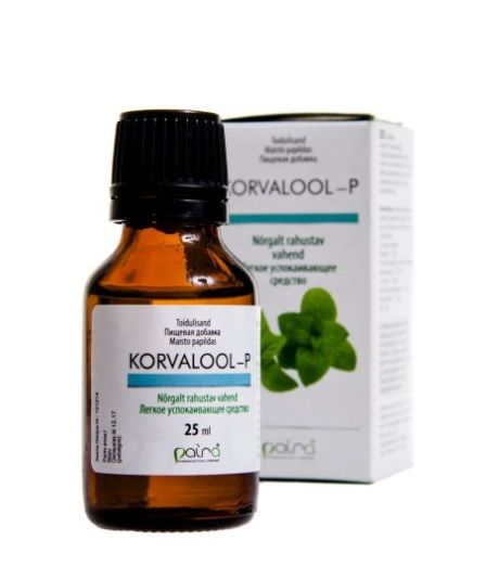 Korvalool-p легкое успокаивающее средство 25 мл